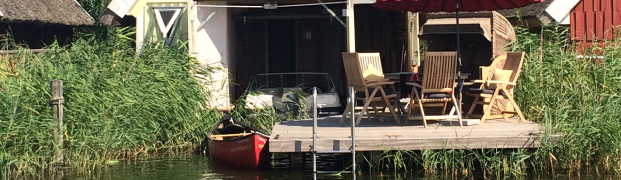 Bootshaus Nr.2 Wasserseite Bootssteg